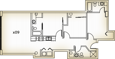 Spring Street Loft Apartments Room 209