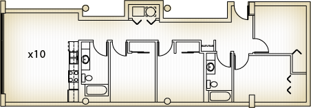 Spring Street Loft Apartments Room 210