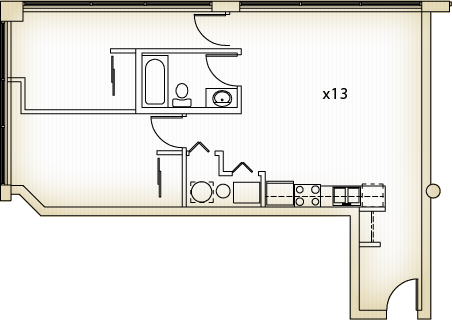 Spring Street Loft Apartments Room 213