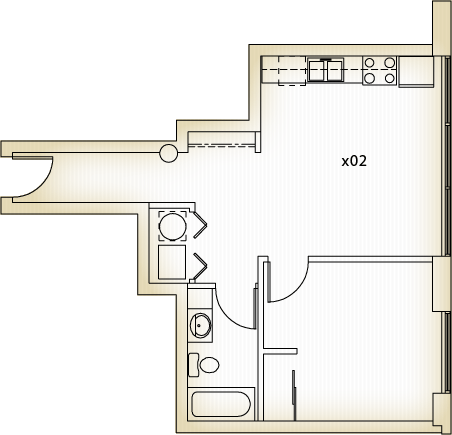 Spring Street Loft Apartments Room 302