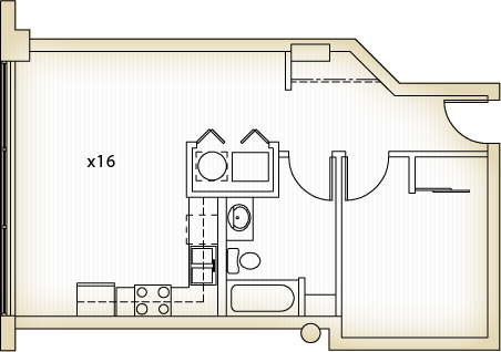 Spring Street Loft Apartments Room 316